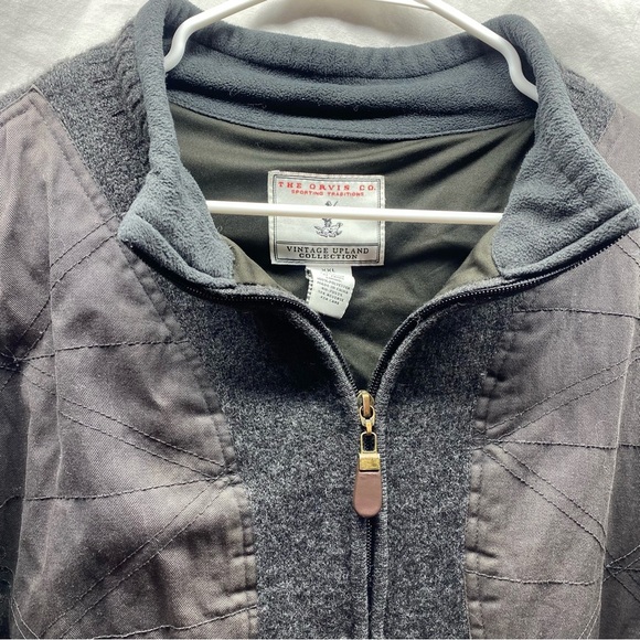 Vintage Orvis Wool Bomber Jacket Full Zip Lined Hunting Jacket Size XX Large - Picture 2 of 6